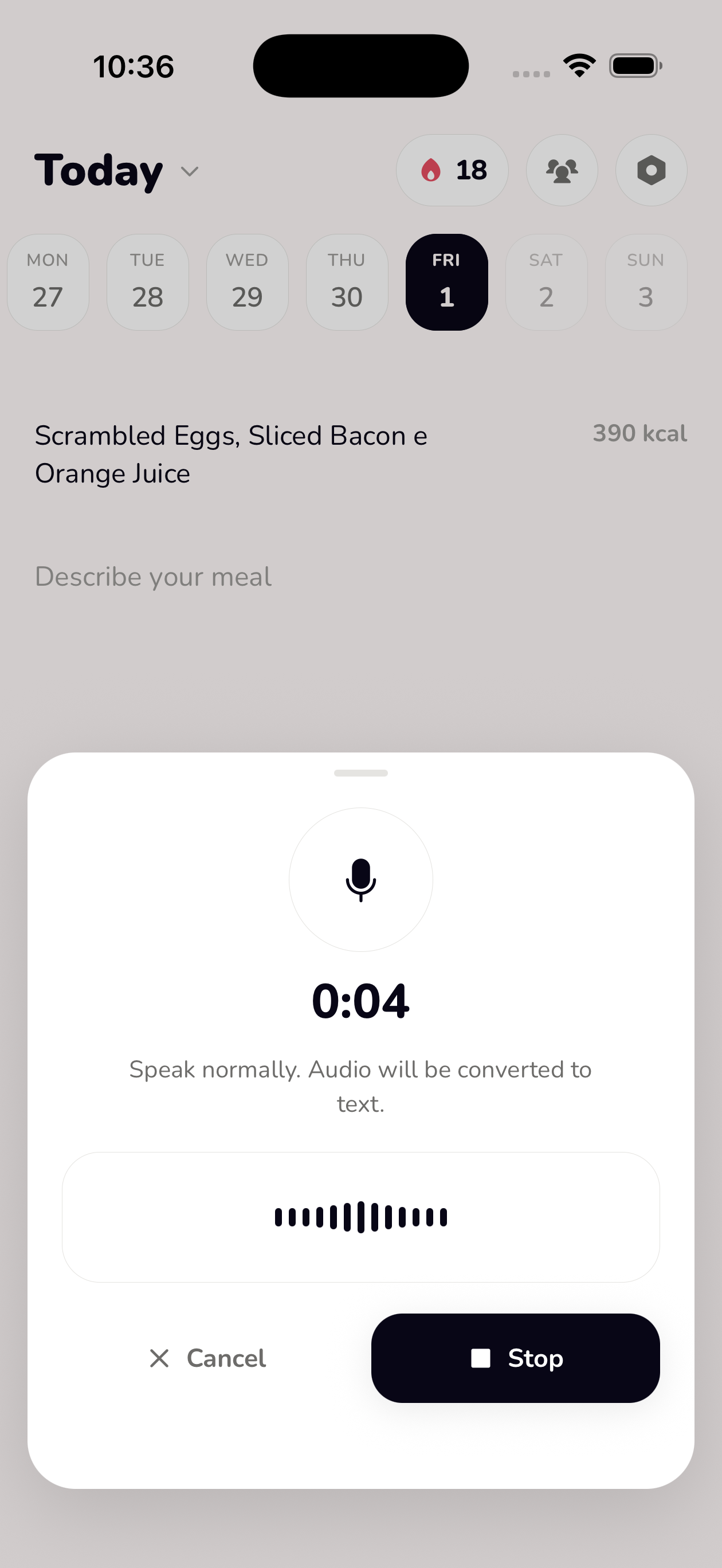 Voice logging